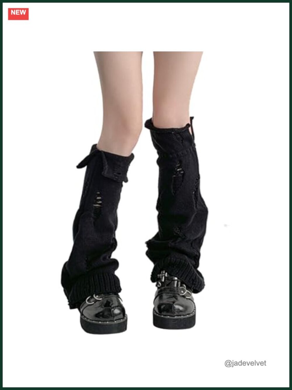 Knit Leg Warmers Harajuku Y2K Acrylic Long Boot Socks Kawaii Lolita Winter